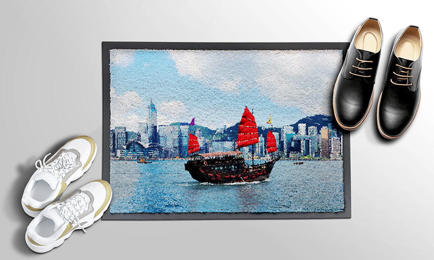 Ihre neue Fußmatte Hongkong Boat 