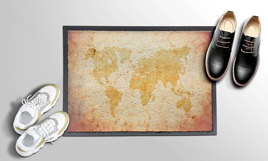 Ihre neue Fußmatte Old Worldmap 