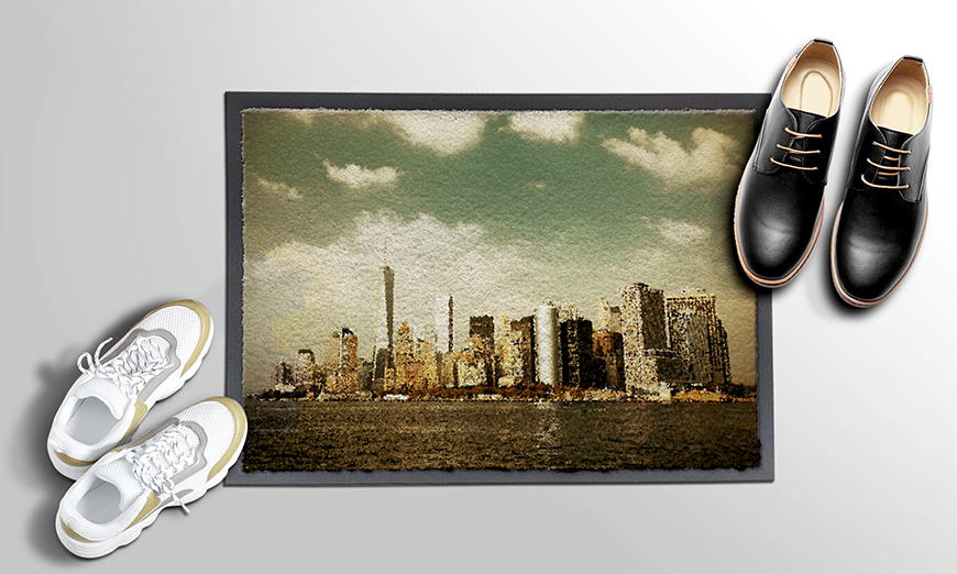 Nur hier: Fußmatte Manhattan Skycrapers 